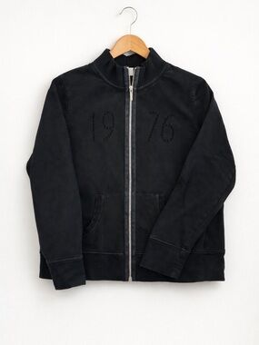 Next Black Zip Up Jacket Size US 14 (UK 18) Casual Minimalist